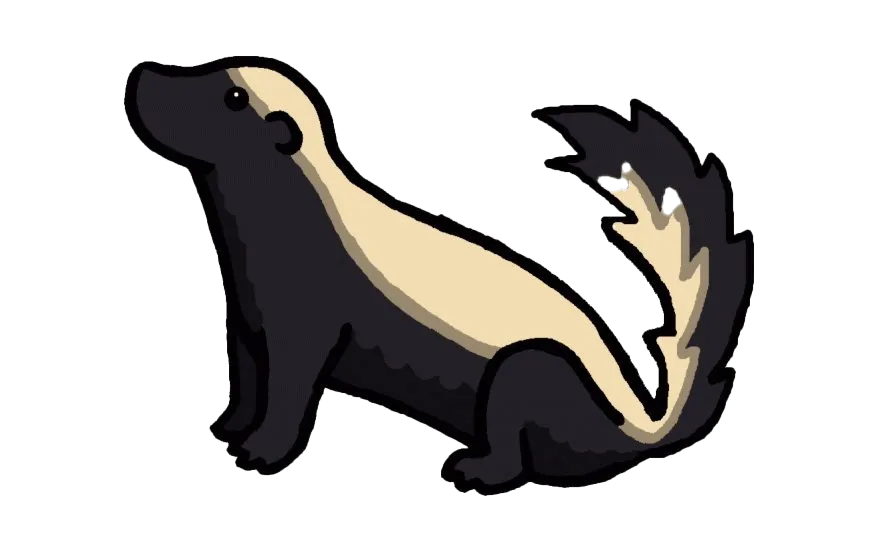 Badger tribal tattoo, geometric design, unique PNG